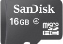 Karty pamięci idealnie nadają się jako magazyn danych do telefonów komórkowych oraz tabletów. Na fotografii karta microSDHC 16GB od producenta SanDisk.