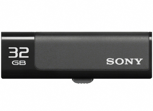 Pendrive 32GB - pamięć przenośna Flash USB o tej pojemności to duży magazyn na potrzebne dane w postaci plików o różnej charakterystyce. Na zdjęciu pamięć 32GB od producenta Sony.